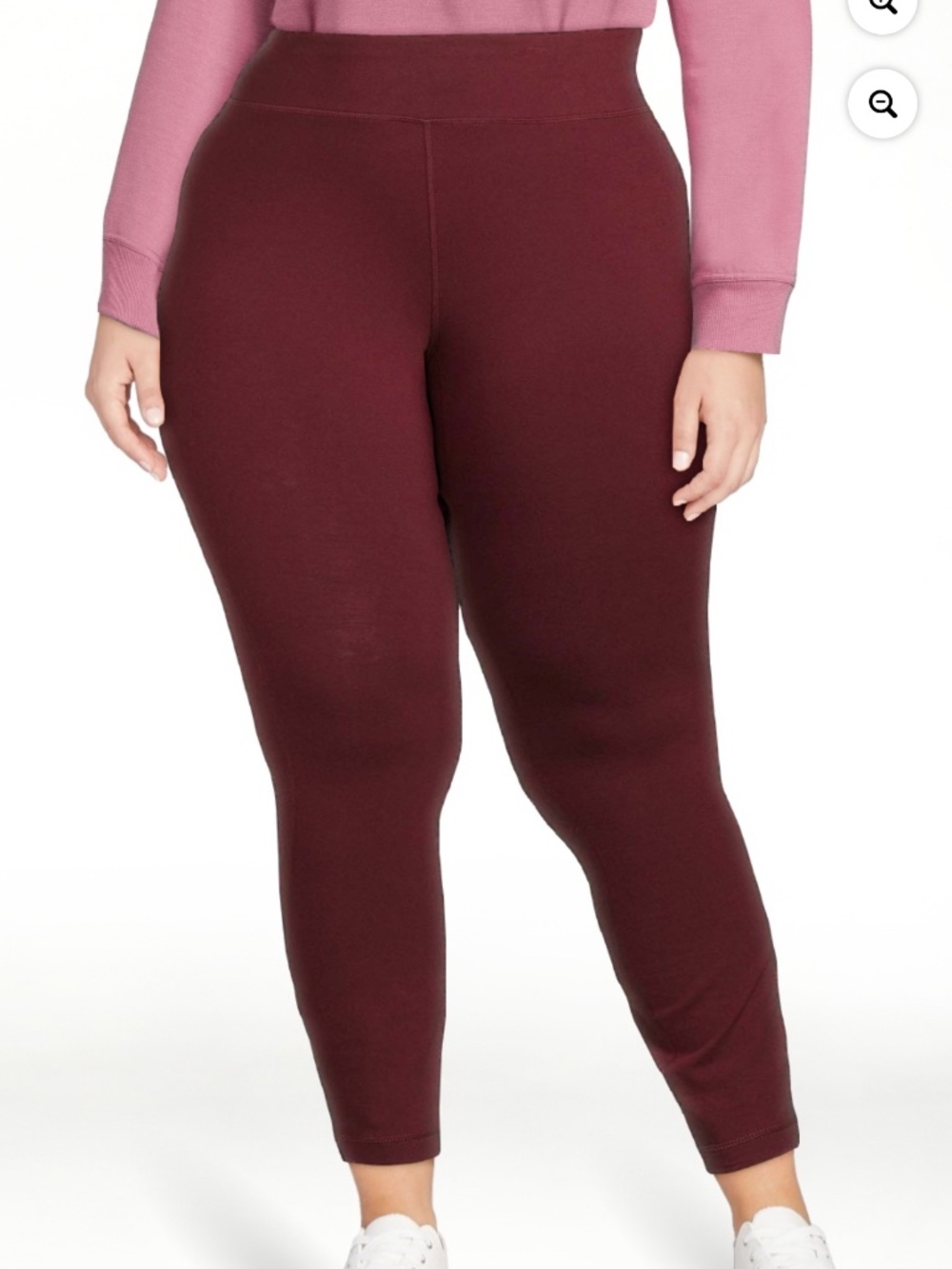Athletic Works Women’s Plus Durango Red  Dri More Ankle Leggings Size 1X NWT